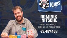 Dominik Nitsche取得2017 WSOPE$111,111一滴水豪客赛冠军-博狗扑克 蜗牛扑克 德州扑克跟我学