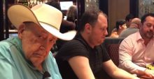 Gus Hansen晒扑克教父Doyle Brunson打牌的照片-博狗扑克 蜗牛扑克 德州扑克跟我学