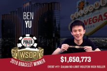 Ben Yu赢得WSOP $50,000豪客赛冠军-博狗扑克 蜗牛扑克 德州扑克跟我学
