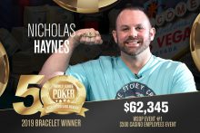 阿瑞尔荷官Nicholas Haynes斩获WSOP $500娱乐城员工赛冠军-博狗扑克 蜗牛扑克 德州扑克跟我学