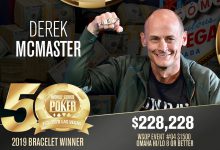 Derek McMaster斩获2019 WSOP#4：$1,500奥马哈高低牌8+冠军-博狗扑克 蜗牛扑克 德州扑克跟我学