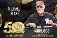 Michael Blake摘得2019 WSOP超级老年赛桂冠,揽获奖金$359,863-博狗扑克 蜗牛扑克 德州扑克跟我学