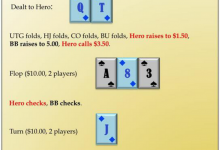 博狗扑克:德州扑克牌局分析-花顺双抽失败,全下偷鸡?-博狗扑克 蜗牛扑克 德州扑克跟我学