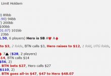 博狗扑克:德州扑克同花A4,翻牌圈有个坚果同花听牌,怎么打?-博狗扑克 蜗牛扑克 德州扑克跟我学