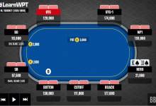 博狗扑克:德州扑克牌局分析,同花KT,只剩7BB筹码,全压还是弃牌?-博狗扑克 蜗牛扑克 德州扑克跟我学