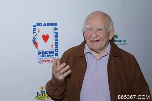 扑克爱好玩家Ed Asner 去世， 享年 91 岁！
