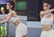 [网络美女]「网球小甜心」挥拍狂显「性感腹肌」，顶级颜值让敌方缴械恋爱！-博狗扑克 蜗牛扑克 德州扑克跟我学