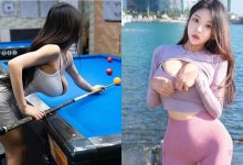 南韓巨乳妹彎腰打撞球 自備的兩顆「白嫩母球」直接掉出來-博狗扑克 蜗牛扑克 德州扑克跟我学