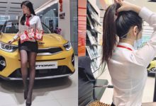 台中KIA「正妹業代」黑窄裙制服展現逆天長腿 綁馬尾讓人好心動-博狗扑克 蜗牛扑克 德州扑克跟我学