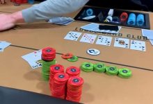 【EV扑克】职牌玩现场扑克7小时超跌宕,上来先被虐掉几百刀,随后靠AK和AA各种回血,爽翻!-博狗扑克 蜗牛扑克 德州扑克跟我学