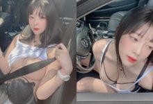 太熱把內衣脫掉！「長髮巨乳正妹」靠安全帶遮點，「圓潤雪乳」讓人更熱！-博狗扑克 蜗牛扑克 德州扑克跟我学