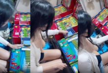 夜市遊戲攤驚見口罩妹「爆乳打彈珠」　胸前自備兩顆渾圓大珠子應戰-博狗扑克 蜗牛扑克 德州扑克跟我学