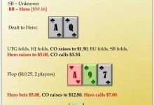 【EV扑克】拿着顶对在这牌面被对手推一脸，你对会选择弃牌吗？-博狗扑克 蜗牛扑克 德州扑克跟我学