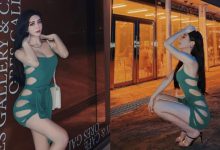 天燈妹超猛戰袍直接穿上街 側邊挖空一探裡面什麼也沒穿-博狗扑克 蜗牛扑克 德州扑克跟我学