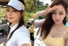 高爾夫球場上出現「高顏值正妹主播」,渾圓乳量把衣服撐好滿啊!-博狗扑克 蜗牛扑克 德州扑克跟我学