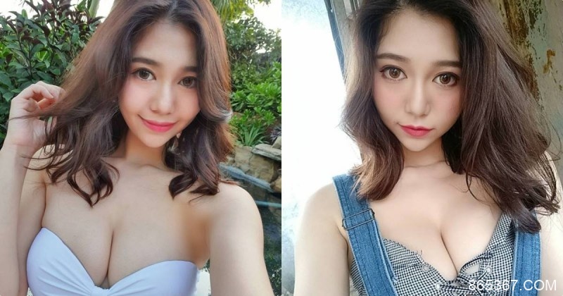 南半球天后萬千千「墾丁放風渾圓巨乳」，超兇車頭燈要佔滿畫面了！
