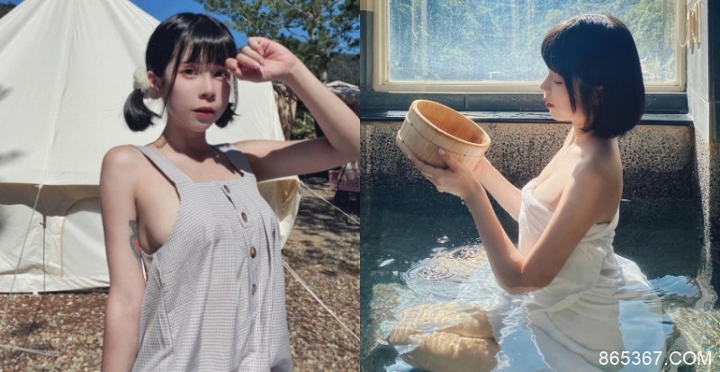 大眼萌妹「趙宇喬」露營解放身體　渾圓側乳也忍不住探出頭透氣