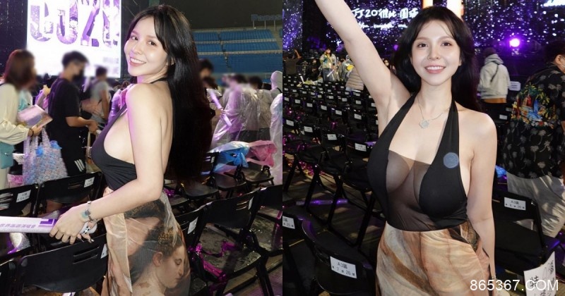 林俊傑演唱會驚見「H奶正妹」！香菱「透膚戰袍」讓豐滿雙乳大溢出！