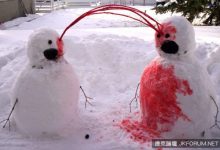 『驚悚雪人』在路上看到這樣的雪人還是快跑吧(?!)-博狗扑克 蜗牛扑克 德州扑克跟我学