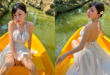 小隻馬正妹「念念」泰國爆乳劃船!裸背洋裝辣問粉絲:你暈船了嗎?-博狗扑克 蜗牛扑克 德州扑克跟我学