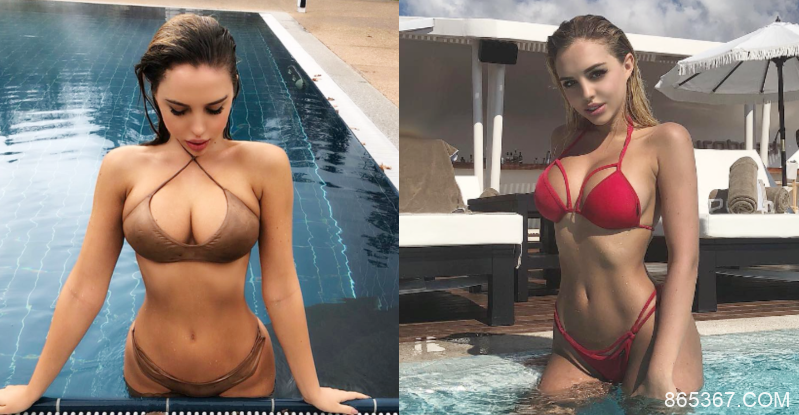 乳力全開！「比基尼奶妹」一起身立體頭燈超閃　上帝視角半球盡收眼底
