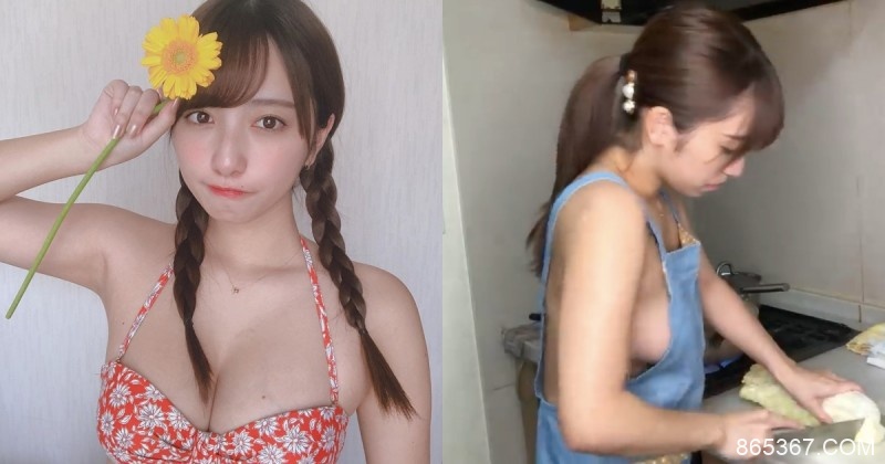 日本22歲女大生「裸體圍裙」直播教做菜，美乳ㄉㄨㄞㄉㄨㄞ引80萬人觀看！