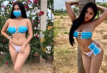 防疫觀念正確？「巨乳妹子」口罩比基尼穿上身　大人Size才罩得住-博狗扑克 蜗牛扑克 德州扑克跟我学