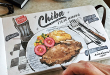 他的手帳媲美餐廳Menu!神乎其技的水彩手繪美食讓你看得口水直流-博狗扑克 蜗牛扑克 德州扑克跟我学