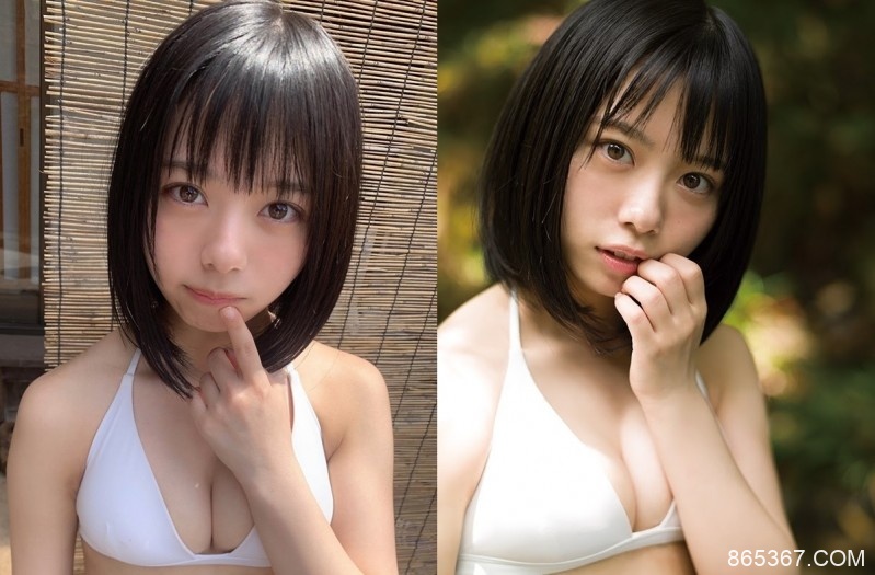 短髮小蘿莉「峰島こまき」比基尼解放白嫩雪乳　美乳視角「渾圓北半球」感覺沈甸甸