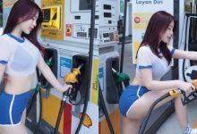 「翹臀正妹」加油跨上「白皙玉腿」，後方司機狂讚：「加慢一點」-博狗扑克 蜗牛扑克 德州扑克跟我学