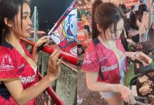 最兇龍粉!「語萱菈菈」雙球應援,「乳香烤肉」讓球迷超分心!-博狗扑克 蜗牛扑克 德州扑克跟我学