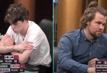 【EV扑克】“棋坛莫扎特”震惊全网的Hero Call!4一对竟能跟注三条街,打出极限价值-博狗扑克 蜗牛扑克 德州扑克跟我学