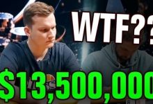 【EV扑克】买入10万刀豪客赛,一位职牌被条鱼用两次x-raise打掉了暗三-博狗扑克 蜗牛扑克 德州扑克跟我学