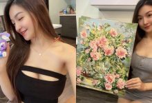 甜美巨乳正妹「語芯」化身防疫小畫家，居家創作也不忘展現Ｓ形好身材！-博狗扑克 蜗牛扑克 德州扑克跟我学