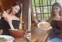 「氣質正妹」客家擂茶體驗，一字領秀「白嫩香肩」，衣領下暗藏兩球雪白麻糬！-博狗扑克 蜗牛扑克 德州扑克跟我学