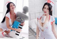 私僱好了！甜心小護士「安希Vicky」盡力應徵工作，巨乳卻不斷炸開制服扣子！-博狗扑克 蜗牛扑克 德州扑克跟我学