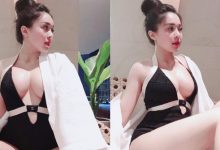 大奶妹子乳量太滿深V泳衣快要「Hold不住」！完美水滴形狀全都出來見客！-博狗扑克 蜗牛扑克 德州扑克跟我学