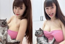 巨乳甜心「安希」抱愛貓自拍,「F級柔軟雙峰」被貓踩凹!-博狗扑克 蜗牛扑克 德州扑克跟我学