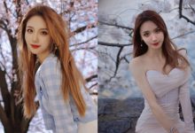 櫻花樹下配「絕美正妹」,「性感香肩」下又帶水蛇腰讓人秒醉-博狗扑克 蜗牛扑克 德州扑克跟我学