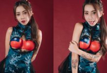 巨乳小隻馬「林琦」國旗畫上身 國慶祝福就跟乳量一漾滿-博狗扑克 蜗牛扑克 德州扑克跟我学