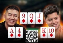 【EV扑克】A嗨同花撞上同花顺,两人抡出一个3000bb+底池!!!-博狗扑克 蜗牛扑克 德州扑克跟我学