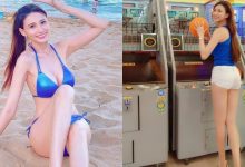 籃球機前出現「甜美長髮正妹」，真理褲露「白皙美腿」修長程度好逆天！-博狗扑克 蜗牛扑克 德州扑克跟我学