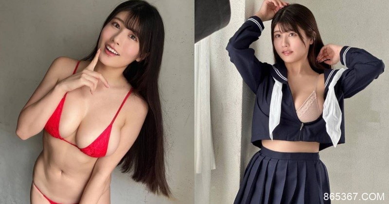 甜美學生妹「ちとせ よしの」水手服解開奶露半顆！Ｈ罩杯豪乳太兇猛