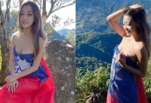 南臺灣美尻一姐「朱禹潔」國旗當衣服 爆乳慶祝成功登頂-博狗扑克 蜗牛扑克 德州扑克跟我学