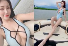 「爆乳泳裝正妹」關渡滑水超搶眼!中路挖空秀「雪白豪乳」辣翻~-博狗扑克 蜗牛扑克 德州扑克跟我学