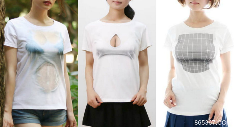 眼睛業障重阿！《錯覺T-Shirt》讓人妄想症大爆發…貧乳妹瞬間變得超誘人