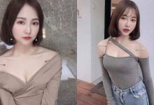 短髮萌妹「枝枝」穿上低胸平口裝，「白嫩的性感線條」好誘人啊！-博狗扑克 蜗牛扑克 德州扑克跟我学