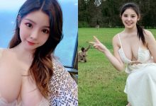 澳洲也有乳牛！兇猛正妹「子銥Cynthia」爆乳洋裝挺「深邃海溝」跟袋鼠合照！-博狗扑克 蜗牛扑克 德州扑克跟我学
