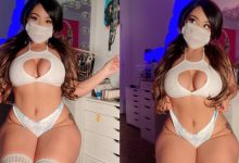 戴口罩不忘露奶!巨乳妹防疫宣導走親民路線 小可愛中路挖空秀重磅奶-博狗扑克 蜗牛扑克 德州扑克跟我学