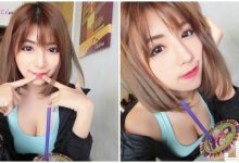 俏皮短髮女甜心！　穿「低胸背心」喝飲料，「飽滿深溝」真的好挺喔！-博狗扑克 蜗牛扑克 德州扑克跟我学